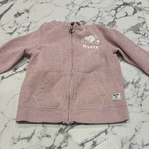 Roots Kids Light Pink Hoodie w. Sparkle thread